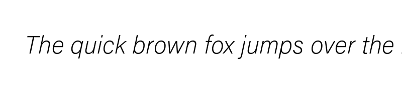 Preview of acumin pro extralight italic