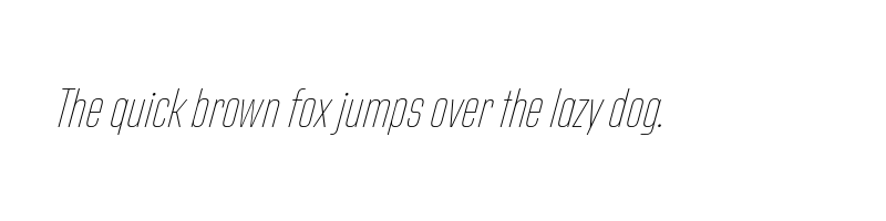 Preview of address sans pro condensed thin italic