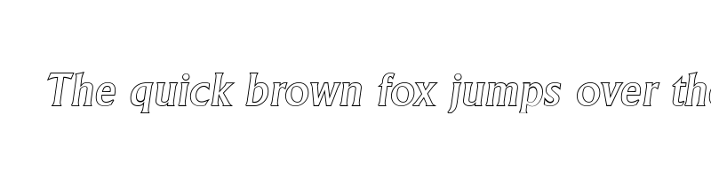 Preview of adelon outline medium italic
