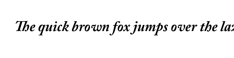 Preview of adobe caslon pro bold italic