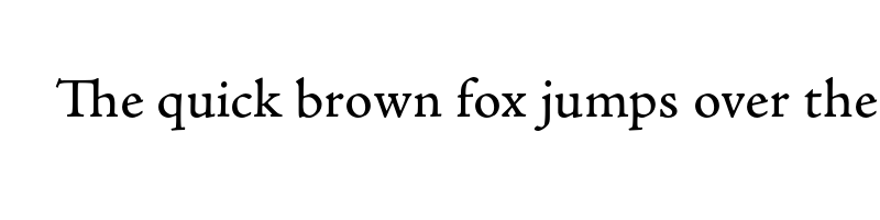 Preview of adobe jenson pro caption