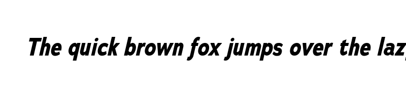 Preview of adrianna condensed bold italic