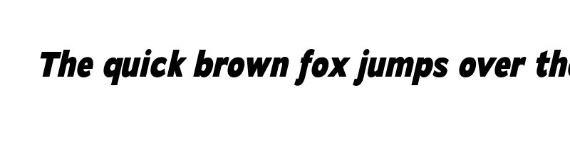 Preview of adrianna condensed extrabold italic