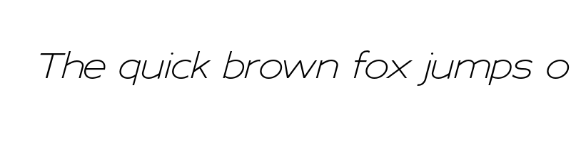 Preview of adrianna extended light italic