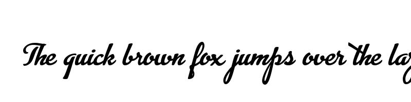 Preview of advertising script bold