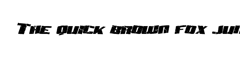 Preview of aftershock debris italic