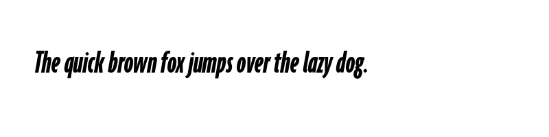 Preview of agenda bold ultra condensed italic