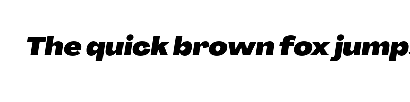 Preview of agrandir wide black italic