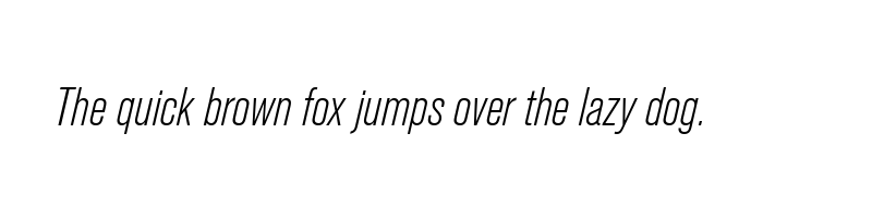 Preview of akzidenz grotesk bq light condensed italic