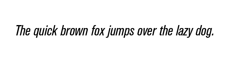 Preview of akzidenz grotesk pro condensed italic