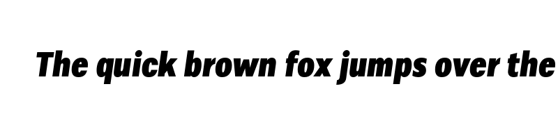 Preview of alergia condensed black italic