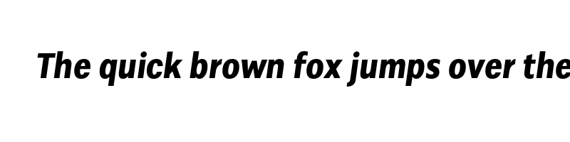 Preview of alergia condensed bold italic