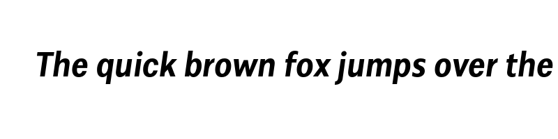 Preview of alergia condensed semi bold italic