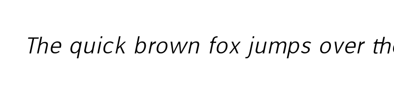 Preview of alfabetica extra light italic