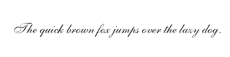 Preview of allegretto script one