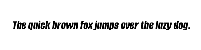 Preview of alumni sans extra bold italic