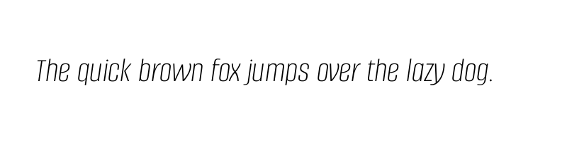Preview of alumni sans extra light italic
