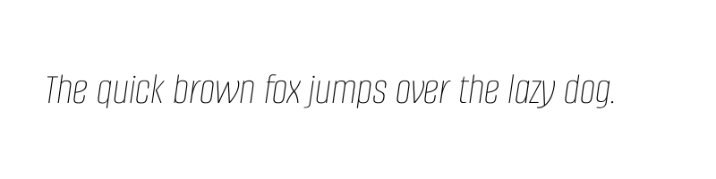 Preview of alumni sans thin italic