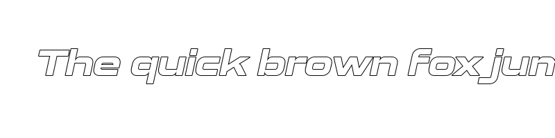 Preview of ambatah extrabold italic outline