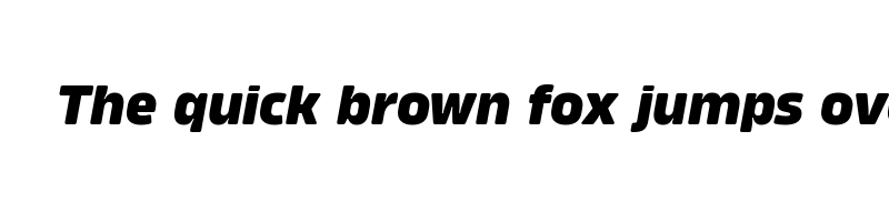 Preview of amfibia extra bold italic