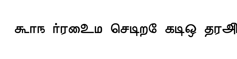 Preview of anangu valluvar regular otf