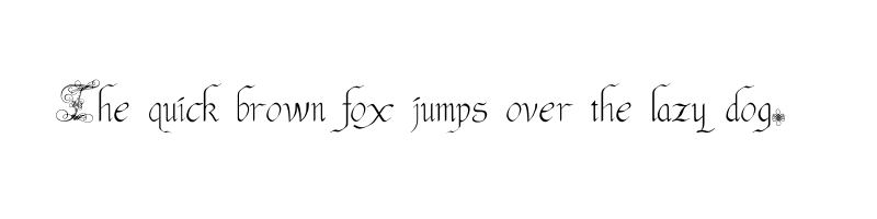 font preview of andrade