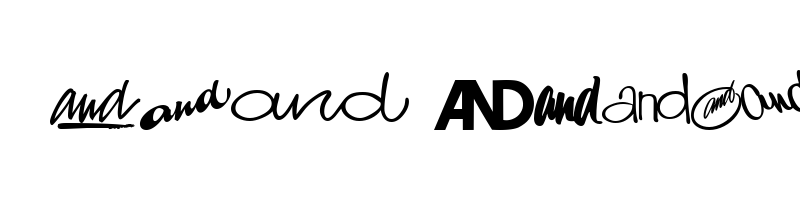 font preview of ands dna