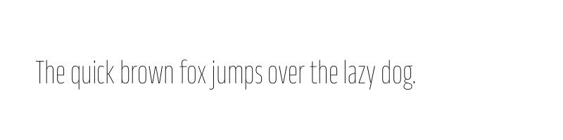 font preview of AnekOdia Condensed Thin