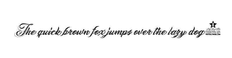font preview of angeles italic