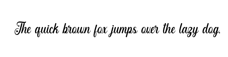 font preview of angelia beauty