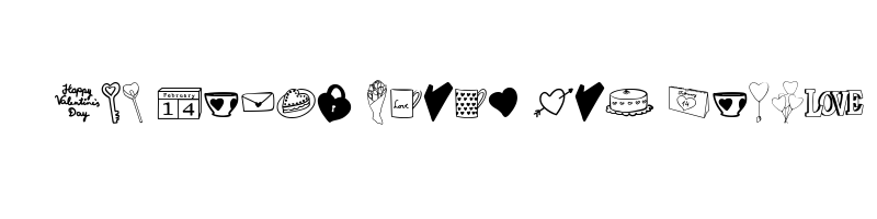 font preview of angies valentines