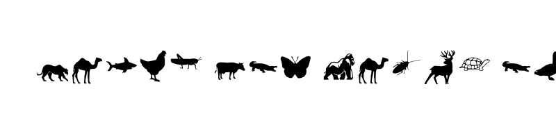 font preview of Animal YFobt Regular