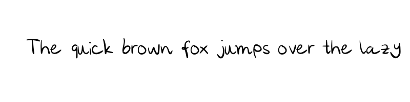font preview of annies