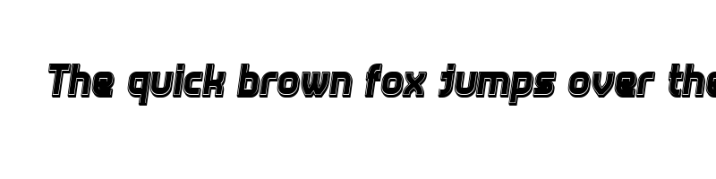 font preview of answer 3d filled italic