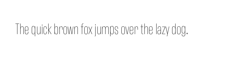 font preview of antarctican headline thin