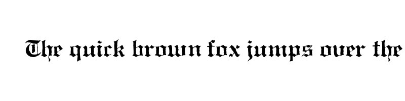 font preview of antique black normal