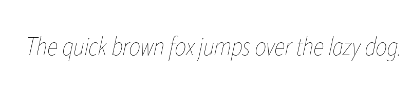 Preview of apparat condensed hairline italic