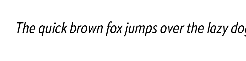 Preview of apparat condensed italic