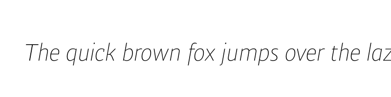 Preview of ardoise std thin italic