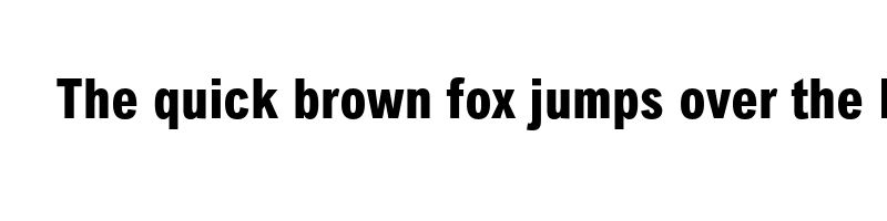 Preview of arial mt pro condensed extra bold