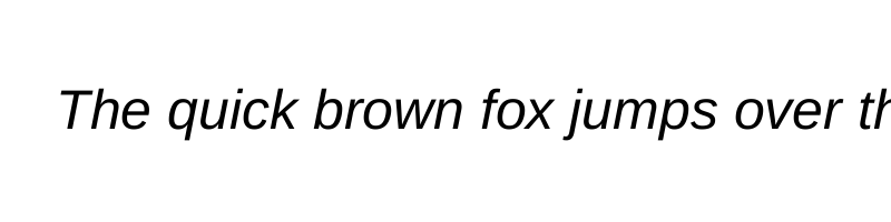 Preview of arimo italic