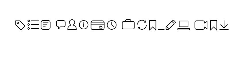 Preview of arista pro icons extralight