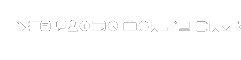 Preview of arista pro icons hairline