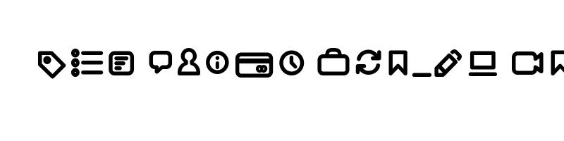 Preview of aristotelica icons demibold
