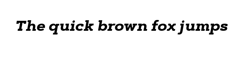 Preview of artegra slab bold italic