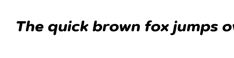 Preview of artegra soft extra bold italic