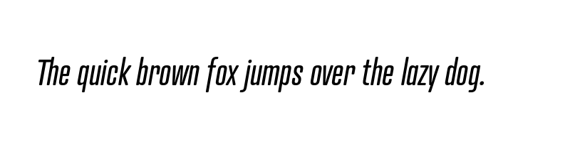 Preview of atrament italic