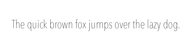 Preview of avenir next condensed ultra light