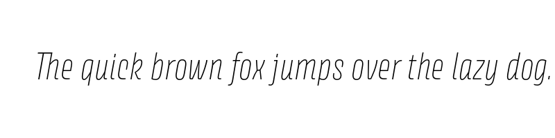 Preview of avory i pe thin italic