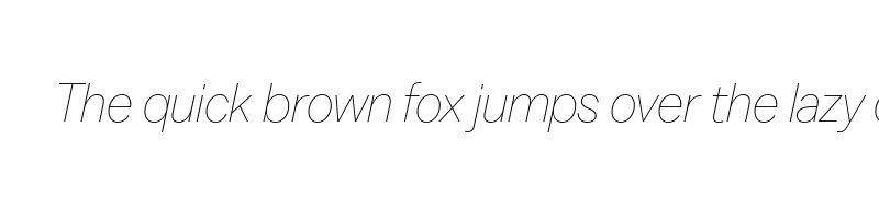Preview of balto thin italic
